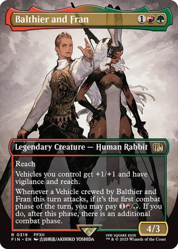 Balthier and Fran (#319) (Borderless)